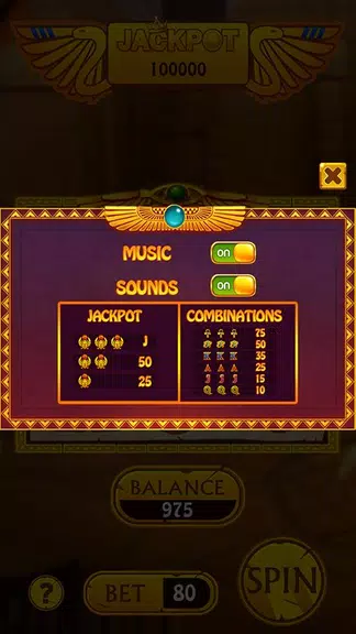 Slot Casino Rise of the Sphinx  Screenshot 4