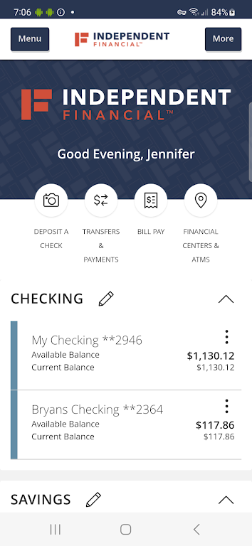 Independent Financial Mobile  Screenshot 2