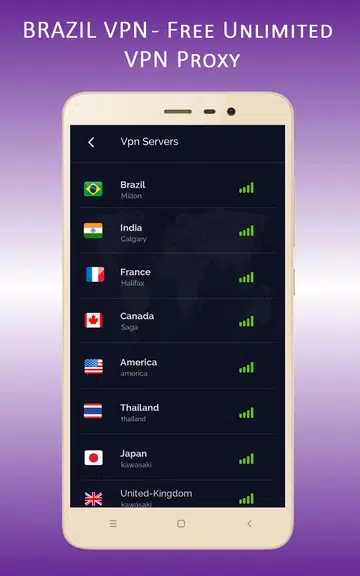 Brazil VPN - Free Unlimited VPN Proxy  Screenshot 4