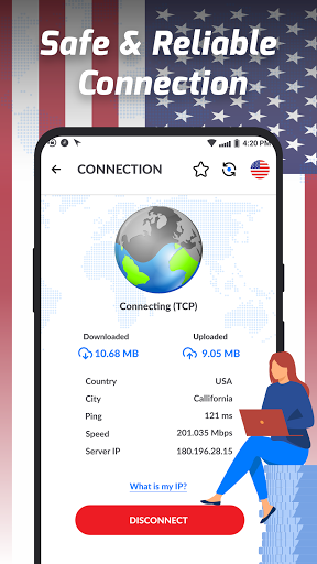 USA VPN: Unlimited Fast VPN &  Screenshot 1