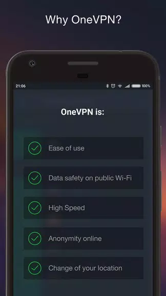 OneVPN — Fast, Secure and Simple VPN-service.  Screenshot 4