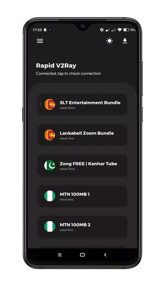 Rapid V2Ray - Tunnel VPN  Screenshot 2