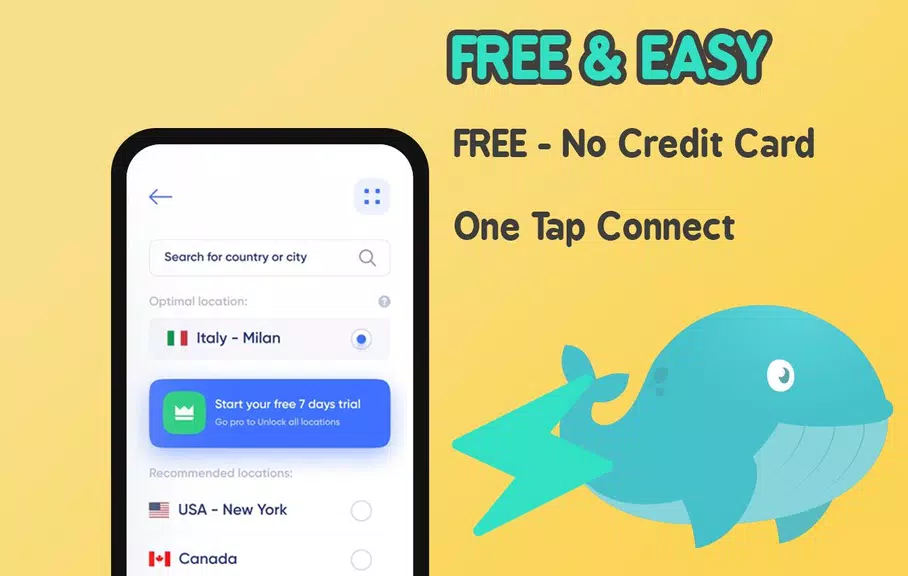 Free VPN Whale Unlimited Secur  Screenshot 2