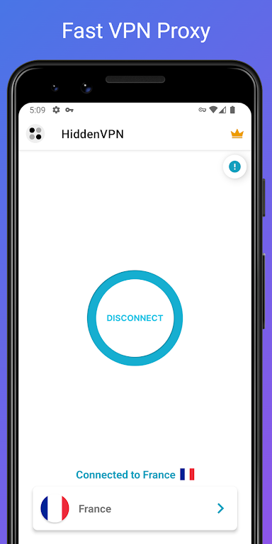 HiddenVPN: Fast Safe VPN Proxy  Screenshot 3