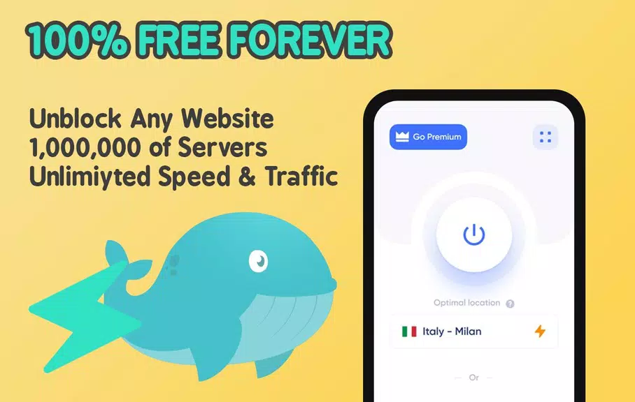 Free VPN Whale Unlimited Secur  Screenshot 1