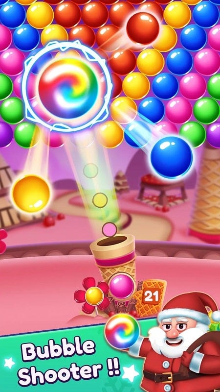 Christmas Games-Bubble Shooter  Screenshot 1