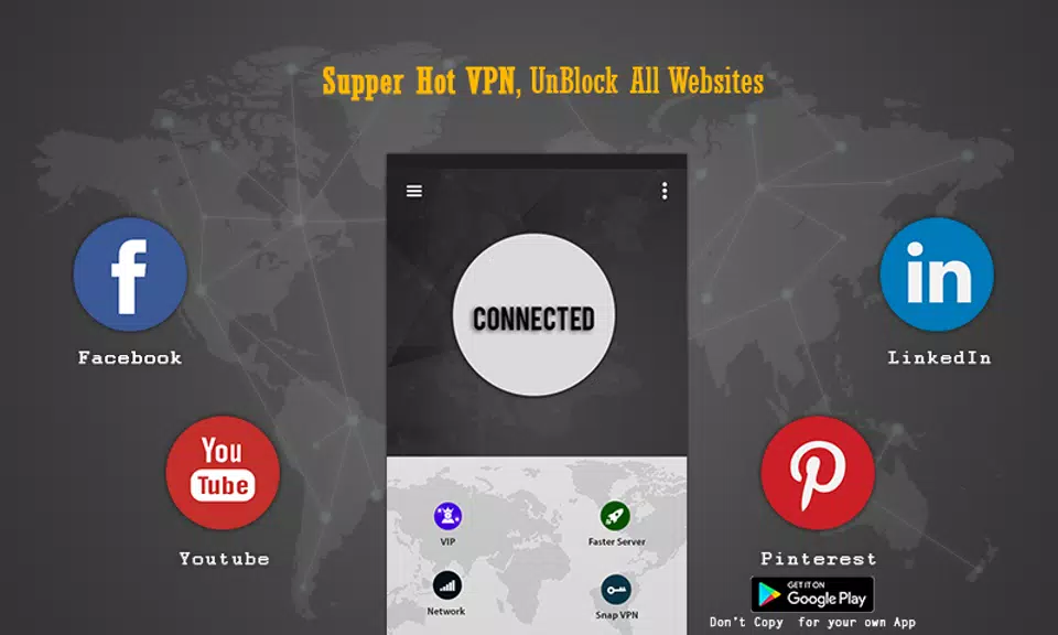 Superspeed vpn hotspot proxy master unlimited  Screenshot 3