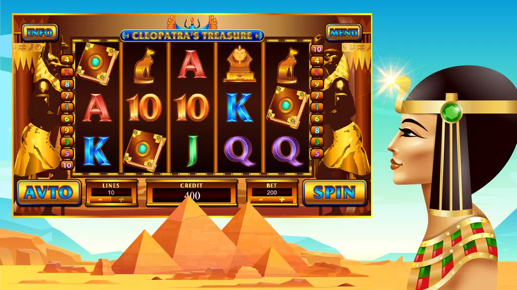 Cleopatras Treasures Slot  Screenshot 2