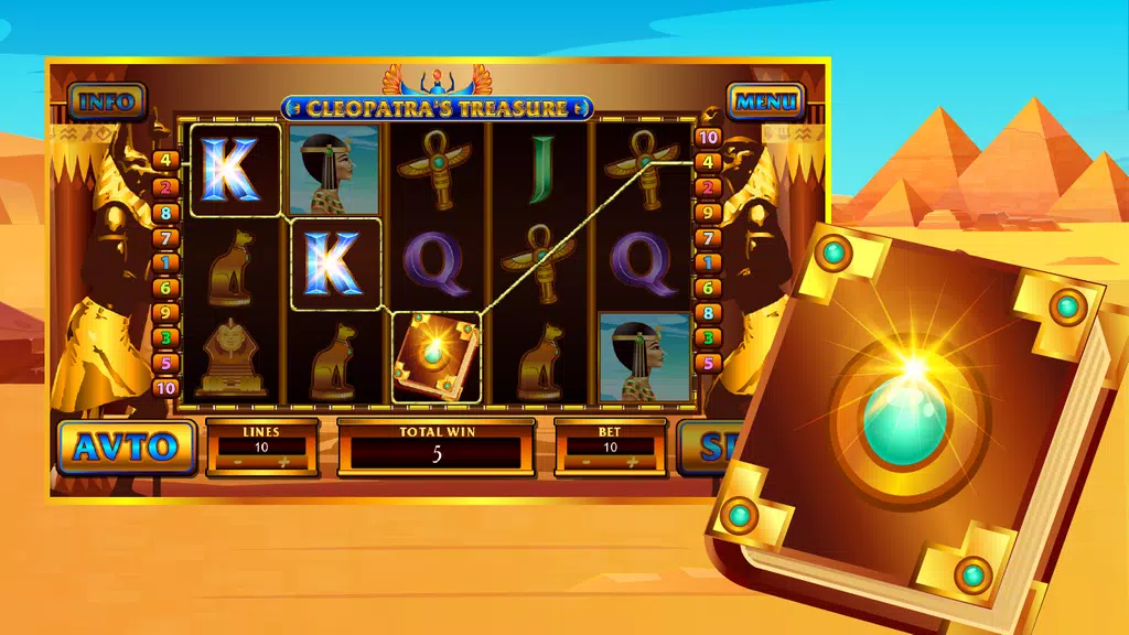 Cleopatras Treasures Slot  Screenshot 1