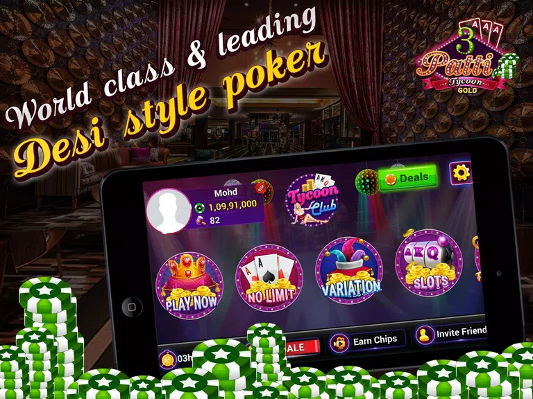 Teen Patti Tycoon Gold Indian Poker  Screenshot 1