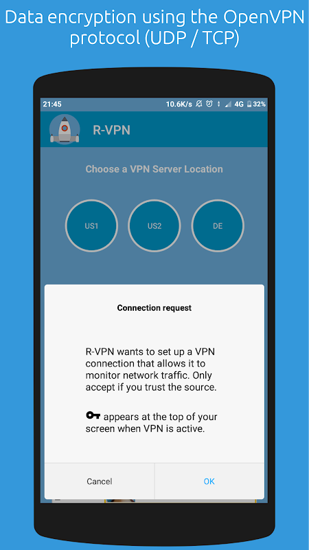 R-VPN – Free VPN For Android  Screenshot 4