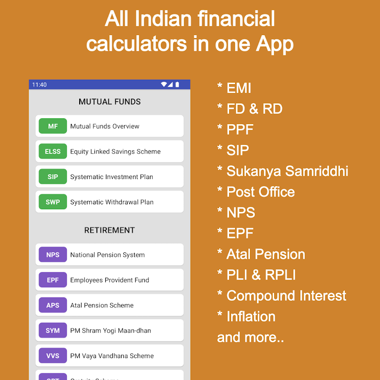 Financial Calculator India  Screenshot 1