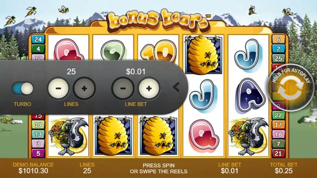 Casino Free Reel Game - BONUS BEAR  Screenshot 1