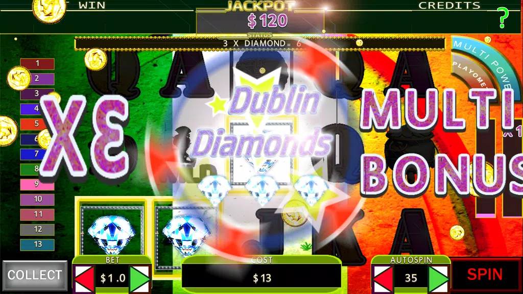 Dublin Diamonds: irish slots  Screenshot 1