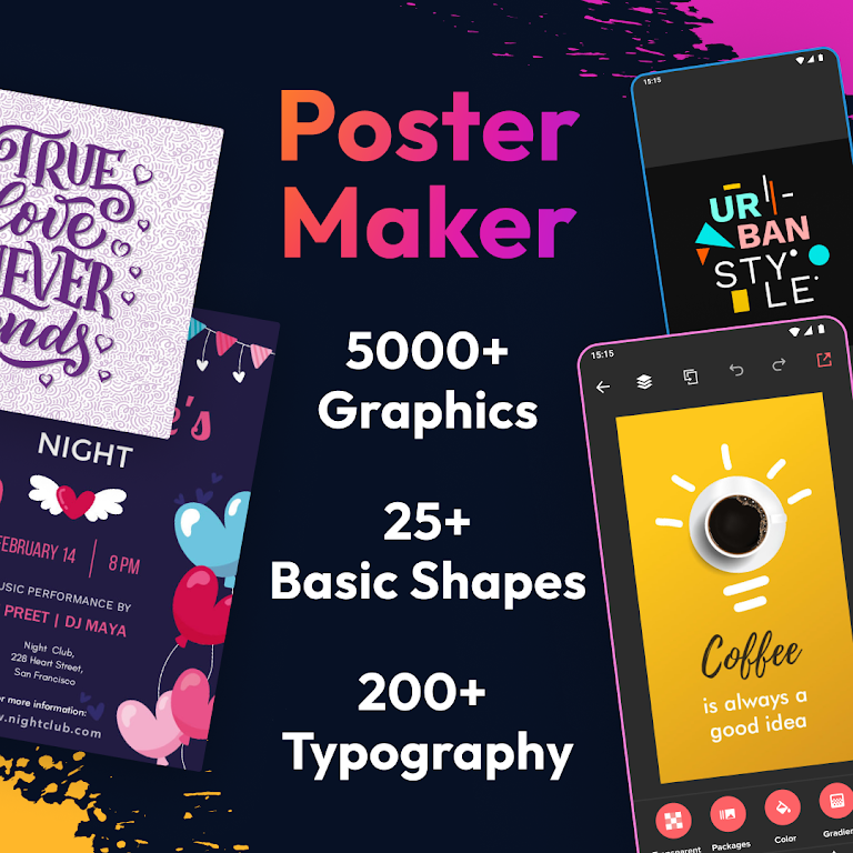 Poster Maker – Flyer Creator Mod  Screenshot 1