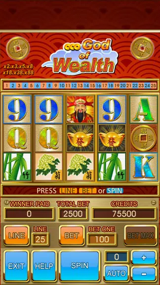 777 God-Of-Wealth Slot Machine  Screenshot 1