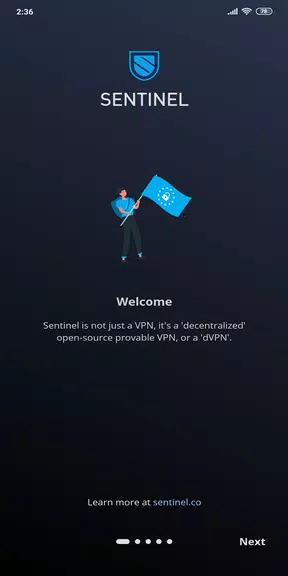 Sentinel Free Decentralized VPN (dVPN)  Screenshot 1