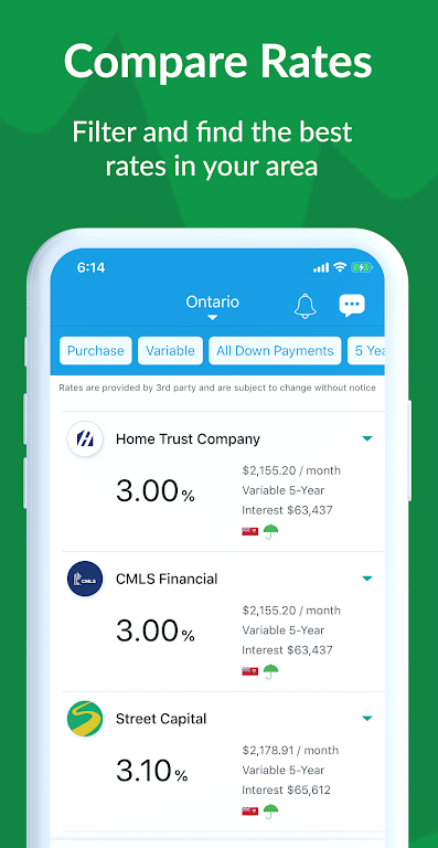 Canadian Mortgage App  Screenshot 3