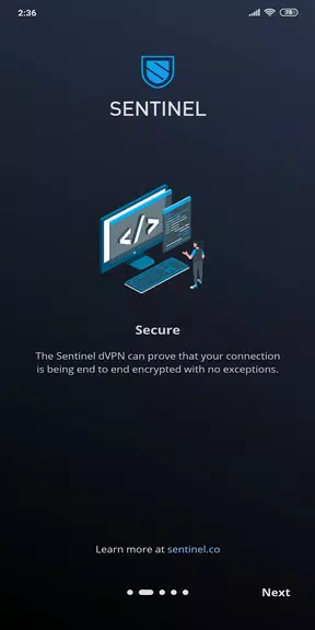 Sentinel Free Decentralized VPN (dVPN)  Screenshot 2