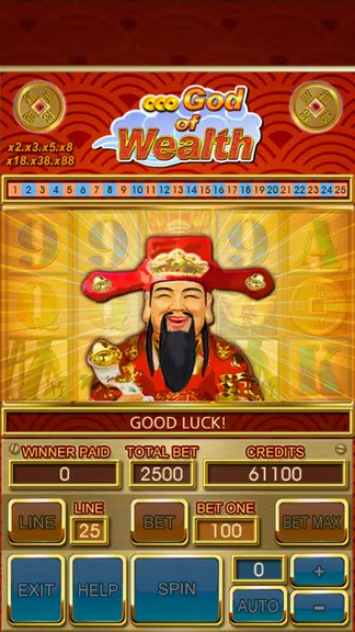 777 God-Of-Wealth Slot Machine  Screenshot 2