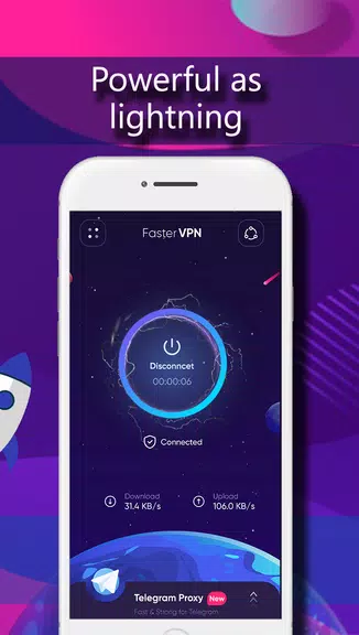 Faster VPN: Unlimited Free & Fast - Secure Private  Screenshot 3