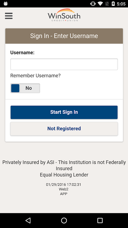 WinSouth CU  Screenshot 2