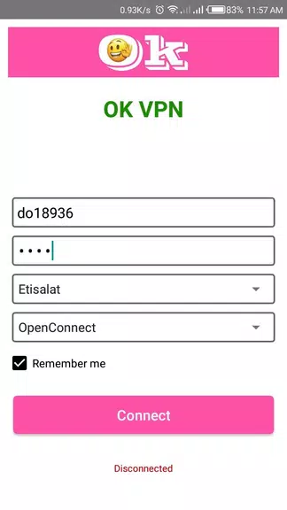 OK VPN - One Click Connect  Screenshot 1