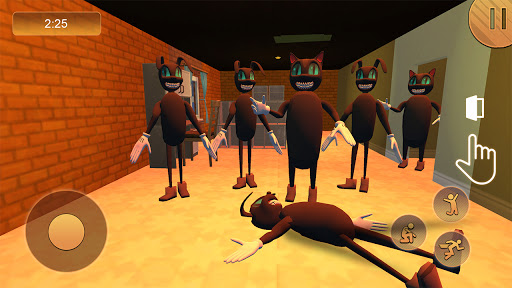 Scary Cartoon Cat Escape - Evil Dog Crime City  Screenshot 4