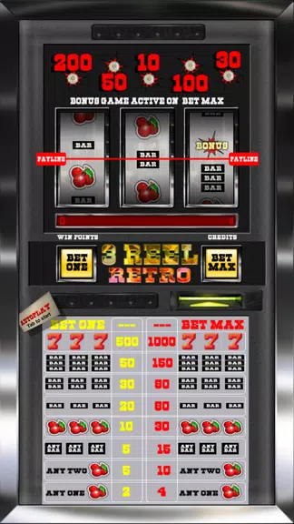 3 Reel Retro Slot Machine  Screenshot 2