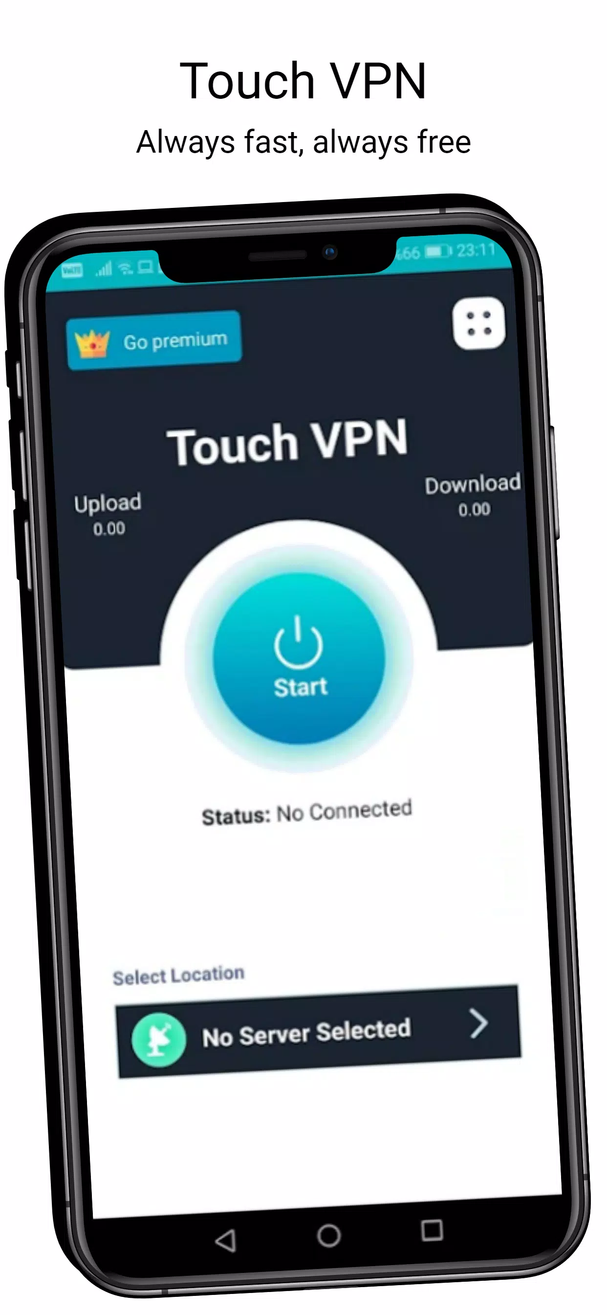 Touch VPN - Fast, Secure and Unlimited Android VPN  Screenshot 1