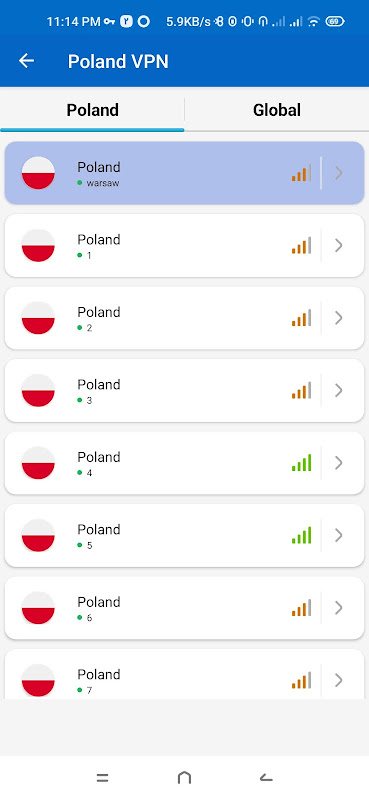 Poland VPN - Fast & Secure  Screenshot 1