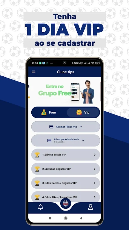 Clube.Tips - Dicas de Futebol  Screenshot 1