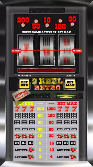 3 Reel Retro Slot Machine  Screenshot 3