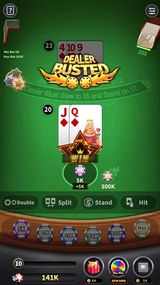 Blackjack 21 offline games  Screenshot 1