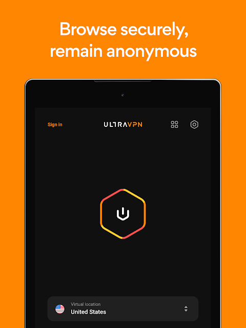 VPN Secure Proxy — UltraVPN™  Screenshot 1