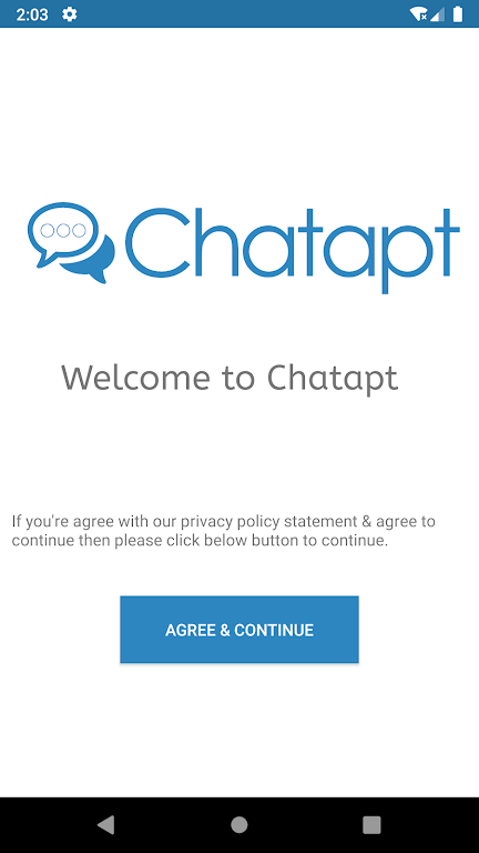 Chatapt: A Chat application with a assistant  Screenshot 1