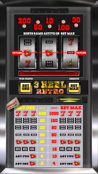 3 Reel Retro Slot Machine  Screenshot 1