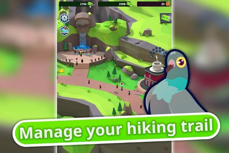 Idle Hiking Manager  Screenshot 2