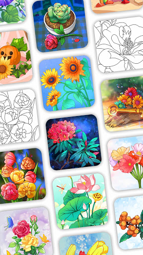 Coloring Book: Color by Number Oil Painting Games  Screenshot 3