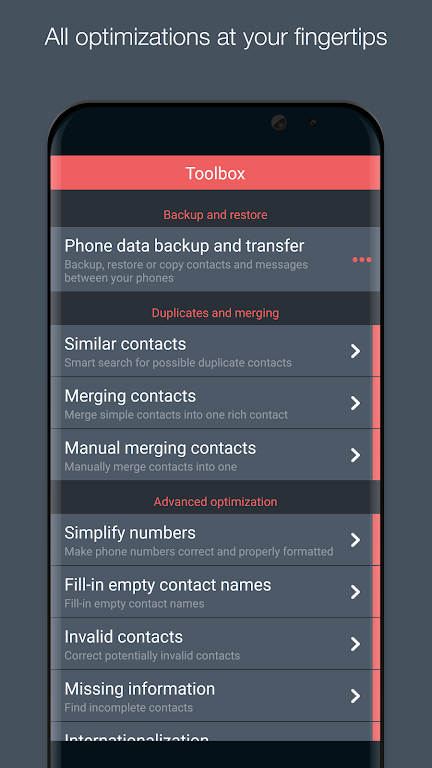 Contacts Optimizer Mod  Screenshot 3