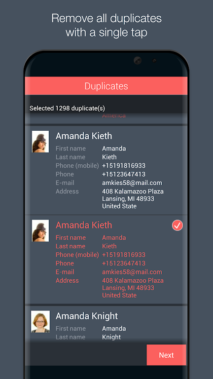 Contacts Optimizer Mod  Screenshot 2