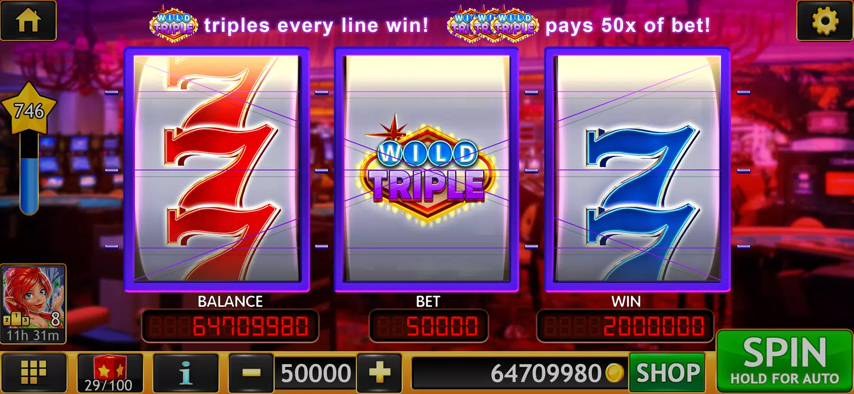 Wild Triple 777 Slots Casino  Screenshot 1