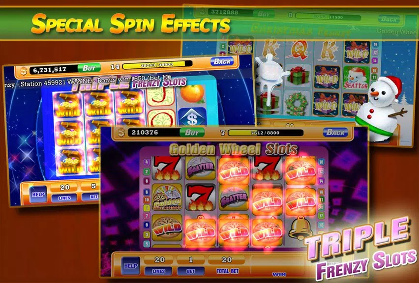 FreeSlots - Triple Wheel Bonus  Screenshot 2