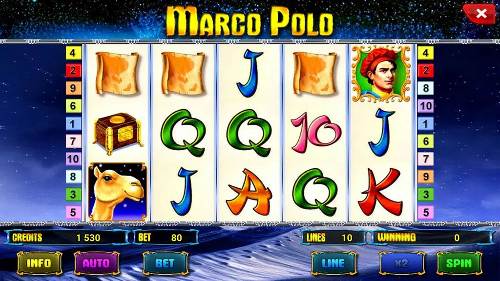 Marco Polo Deluxe slot  Screenshot 1