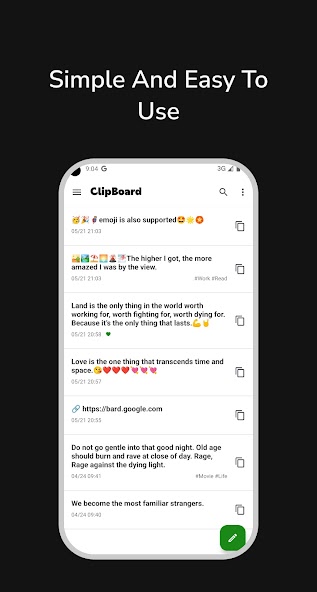 Clipboard - Copy Paste & Notes Mod  Screenshot 1