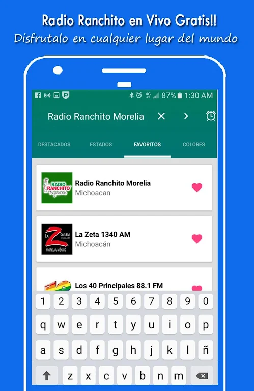 Radio Ranchito Morelia Mexico Live Free  Screenshot 1