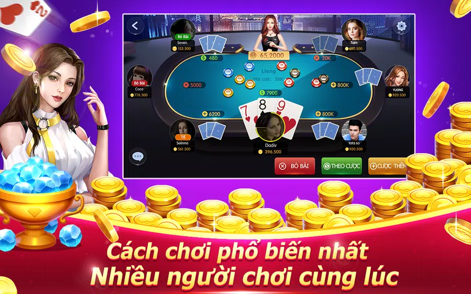 Lộc77-Tiến lên liêng ba cây  Screenshot 2