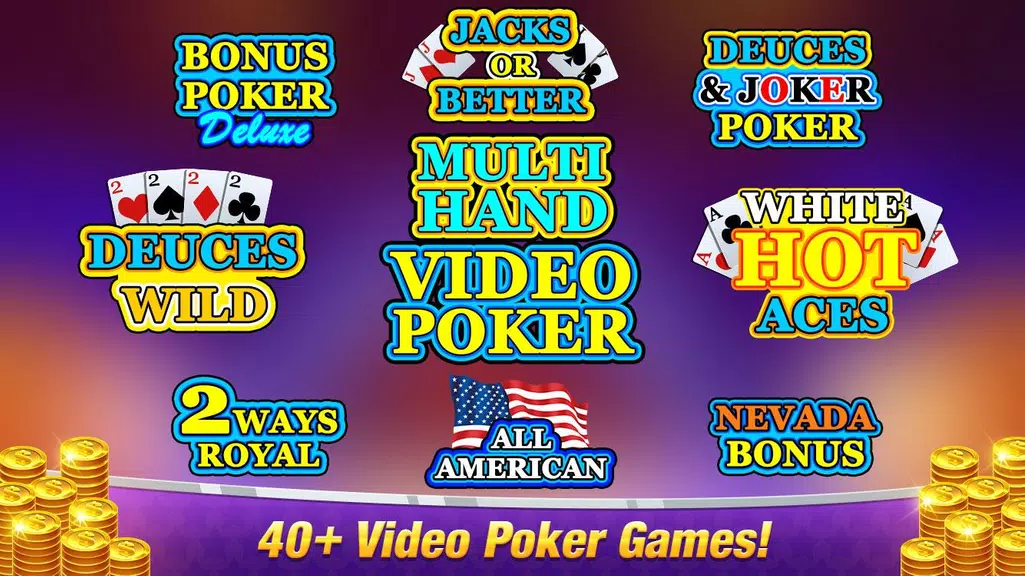 Video Poker - Classic Games  Screenshot 1