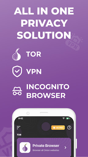 Private Onion Browser + VPN  Screenshot 1