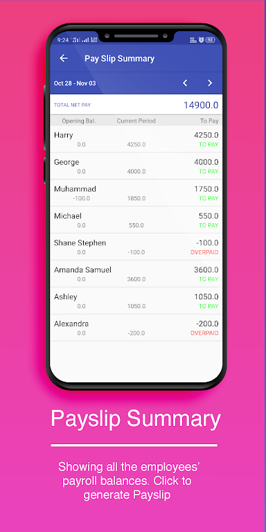 Wage Plus Payroll : Attendance  Screenshot 3